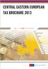 Central Eastern European Tax Brochure 2013